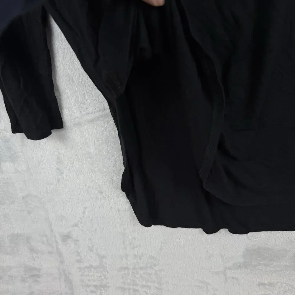 Aritzia Babaton Black 3/4 Sleeve Relaxed Fit Top Size XS Minimalist Essential - Picture 5 of 9